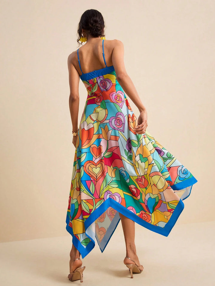 Rochie maxi SHEIN, mix culori