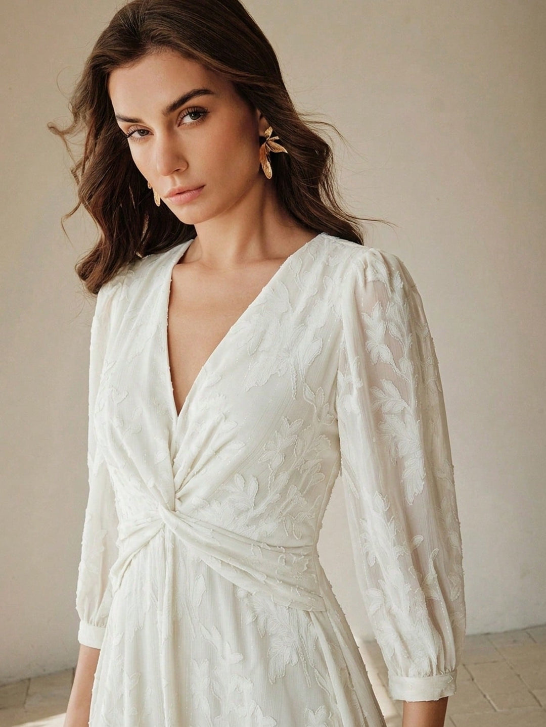 Rochie midi SHEIN, bej