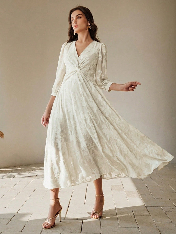 Rochie midi SHEIN, bej