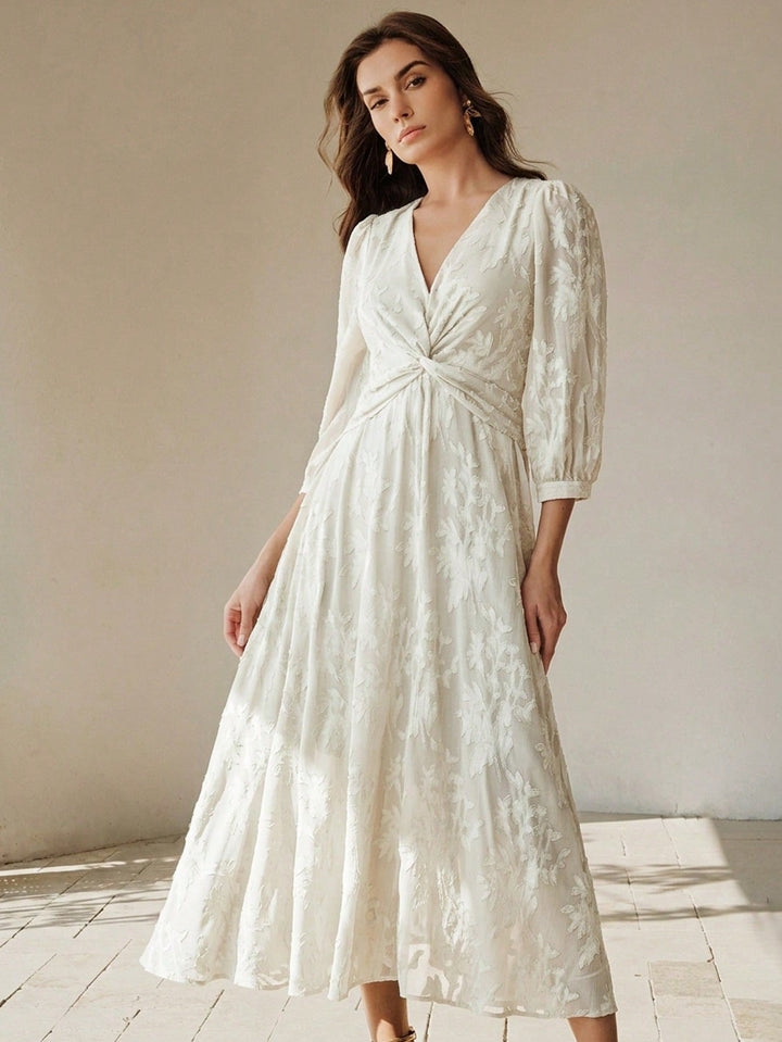 Rochie midi SHEIN, bej