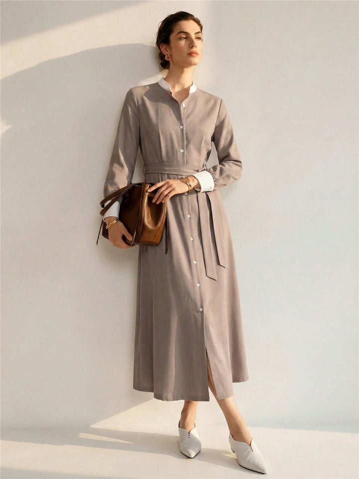 Rochie maxi SHEIN, kaki