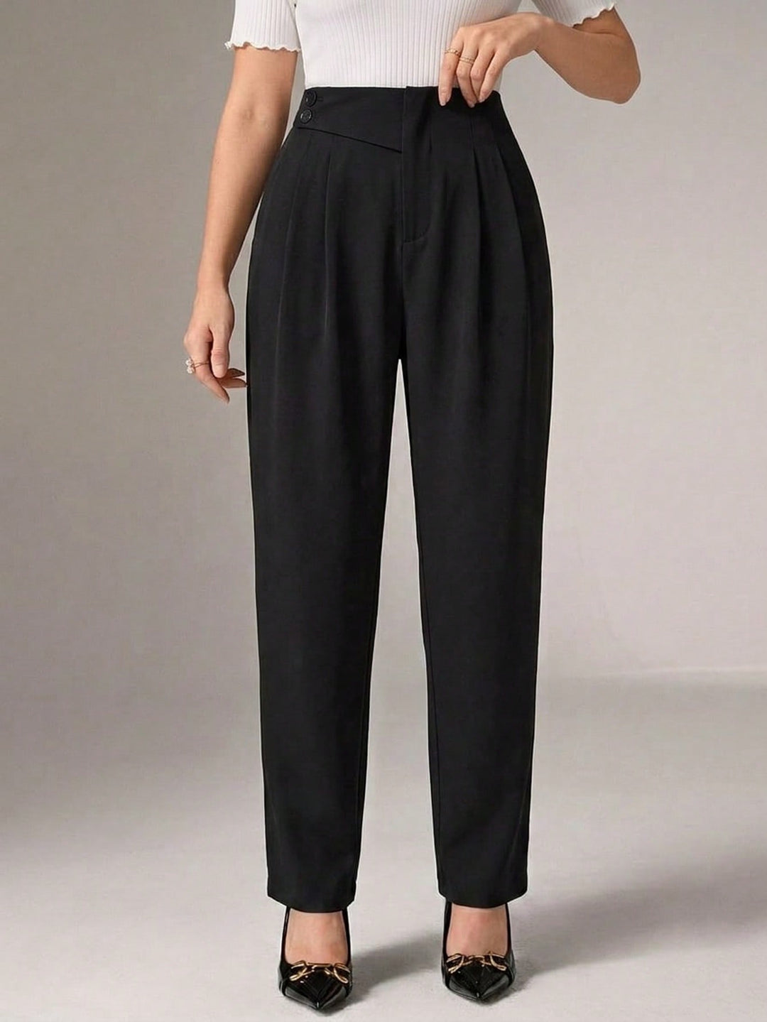 Pantaloni SHEIN, negru