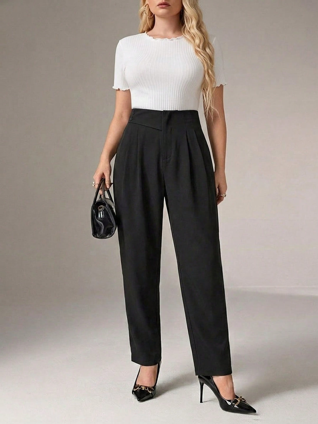 Pantaloni SHEIN, negru