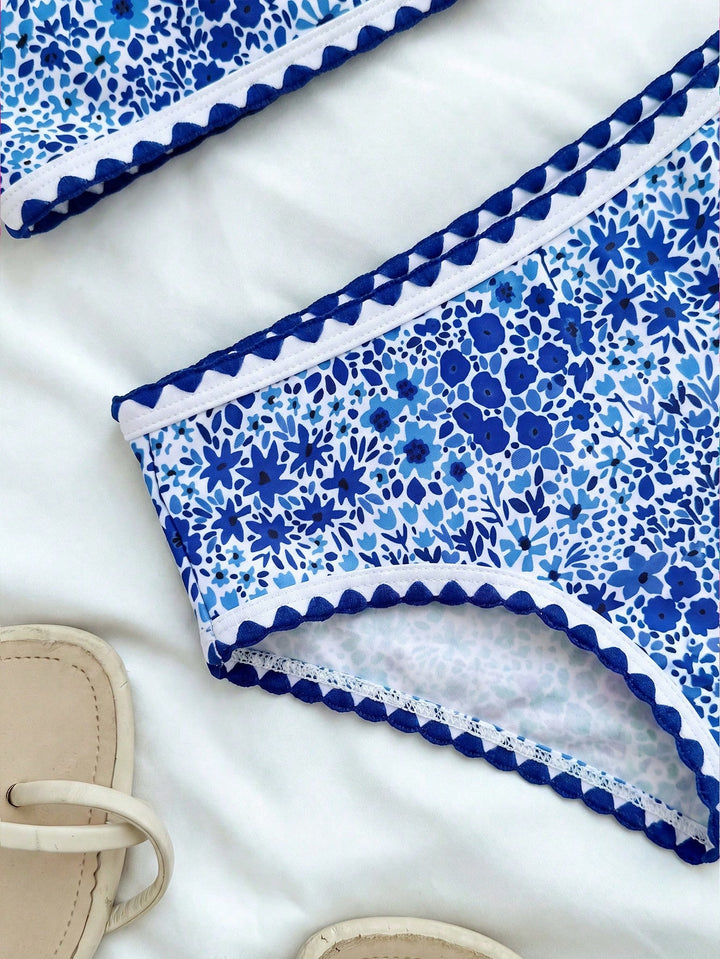 Set bikini SHEIN, albastru