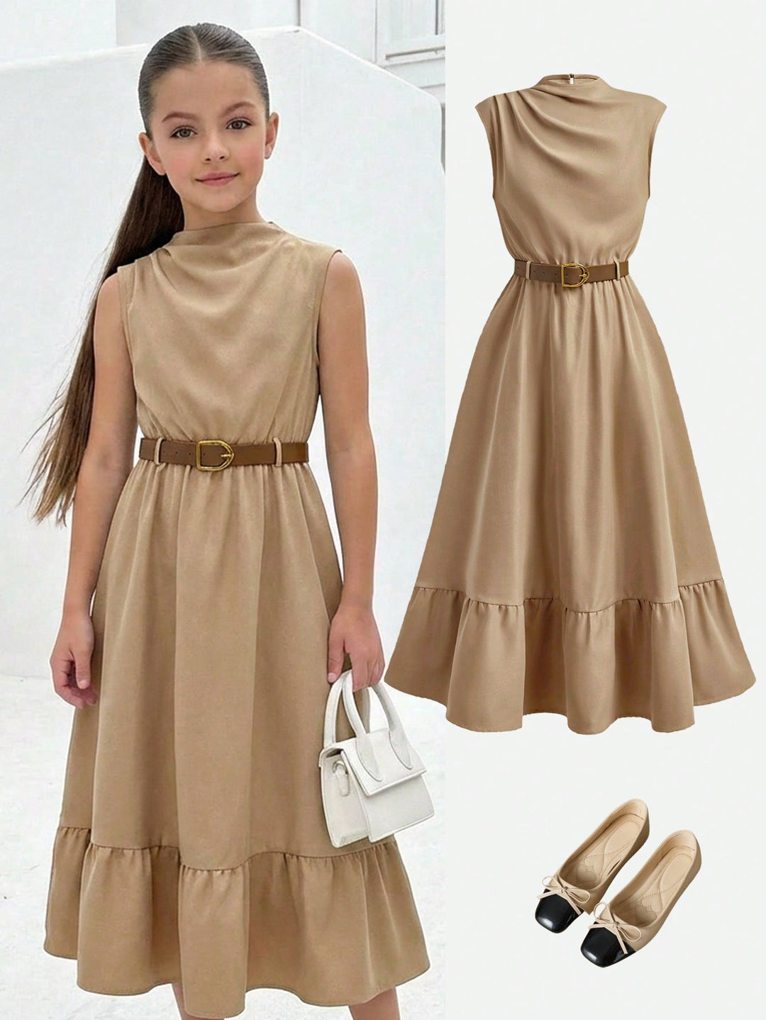 Rochie SHEIN, kaki