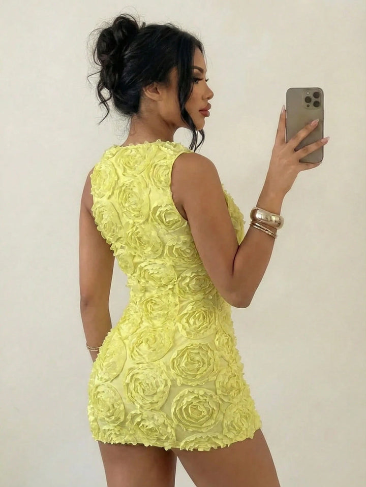 Rochie mini SHEIN, galben