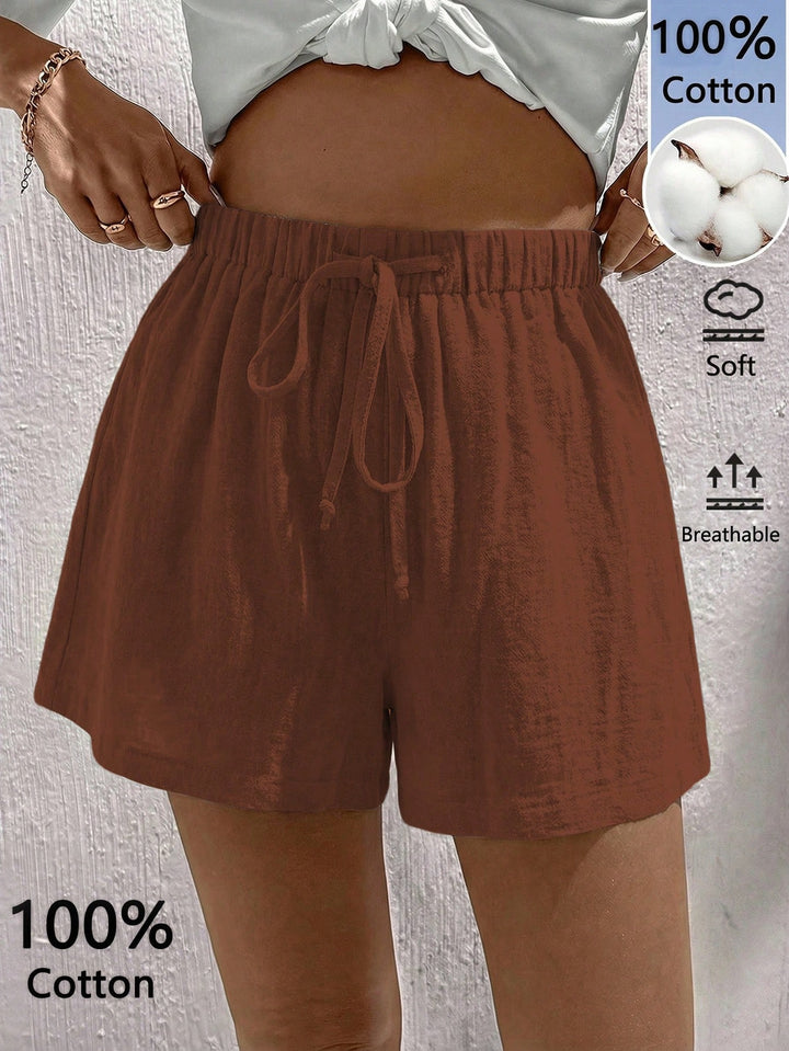 Pantaloni scurți SHEIN, maro