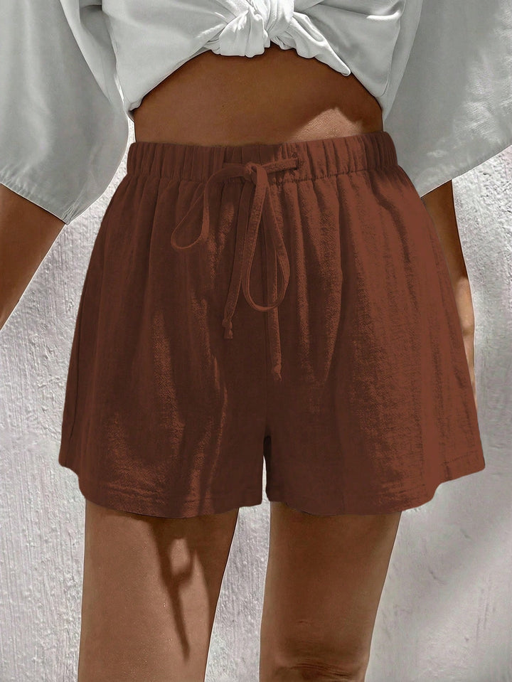 Pantaloni scurți SHEIN, maro