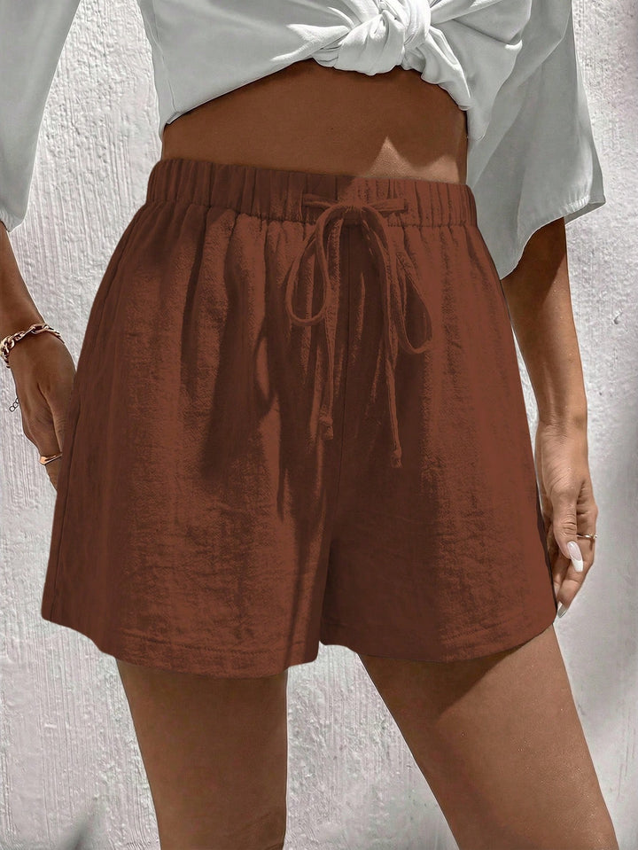 Pantaloni scurți SHEIN, maro
