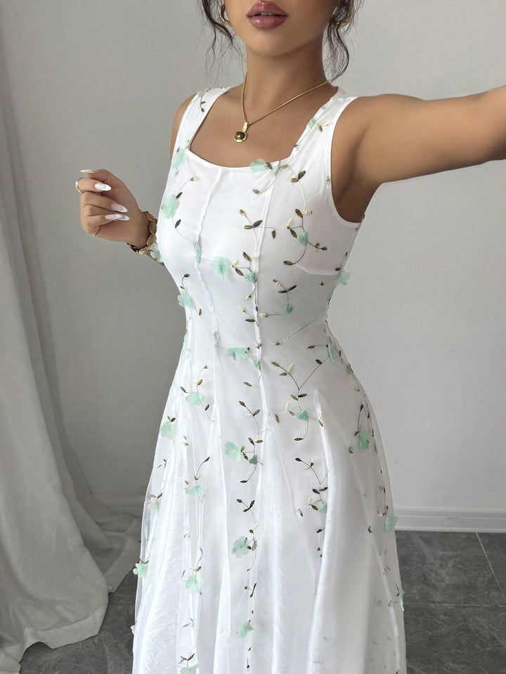 Rochie maxi SHEIN, verde