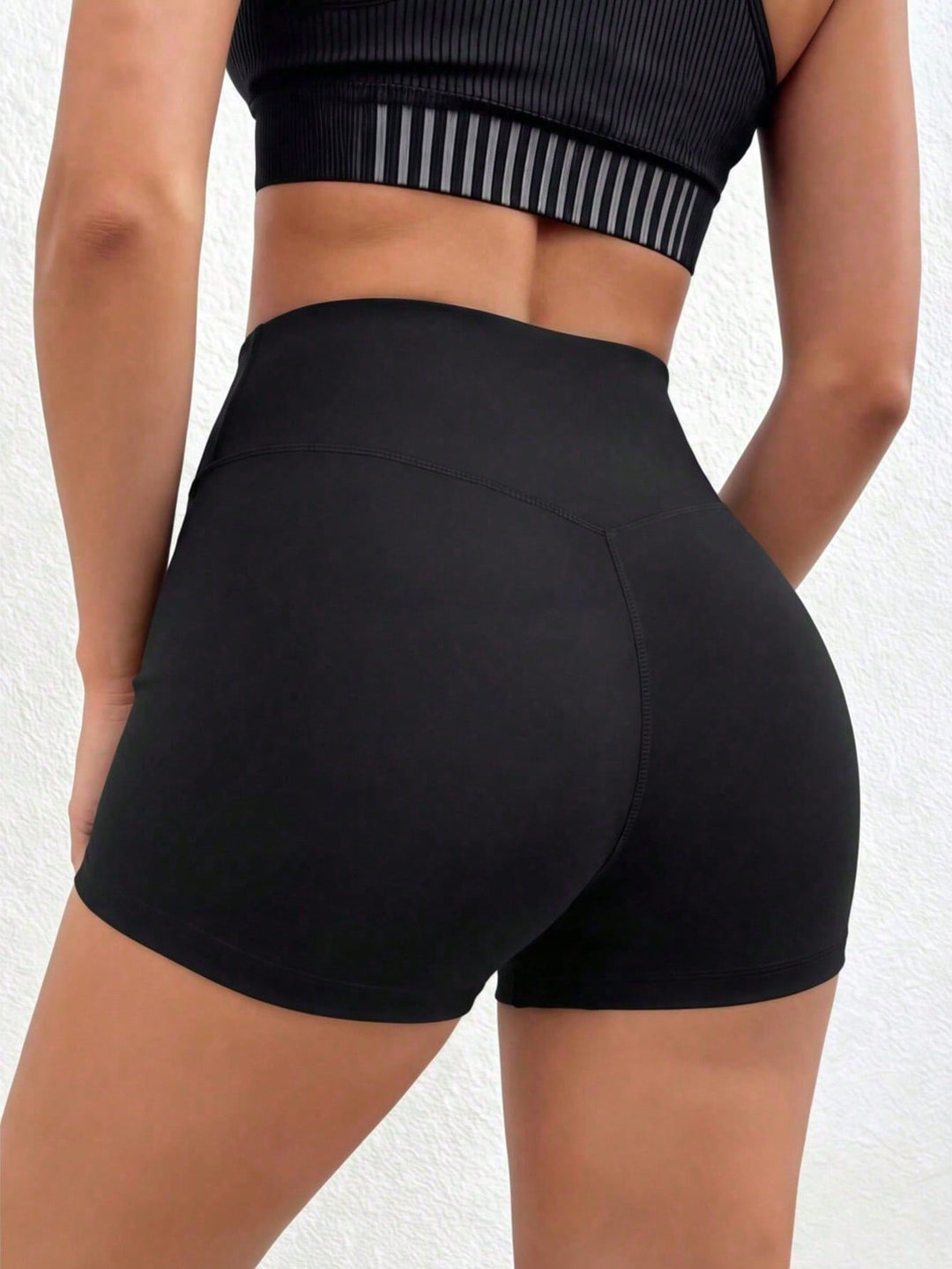Pantaloni scurți SHEIN, negru