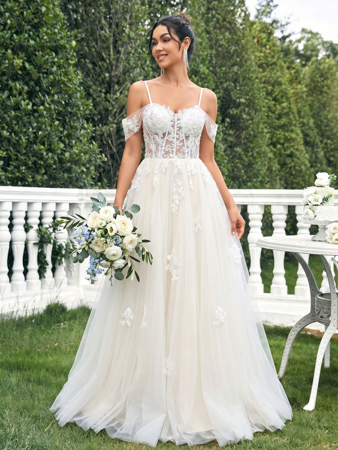Rochie de mireasă SHEIN, alb