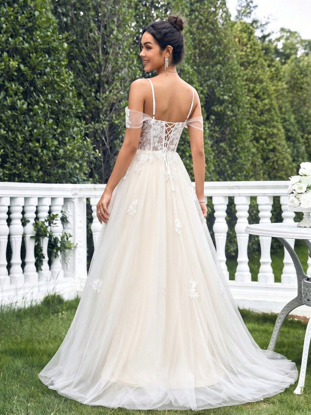 Rochie de mireasă SHEIN, alb