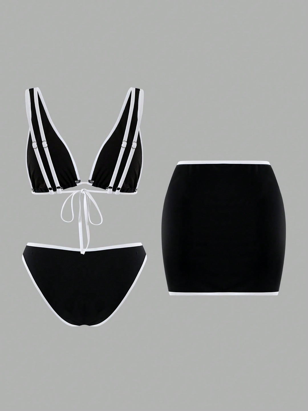 Set bikini SHEIN, negru