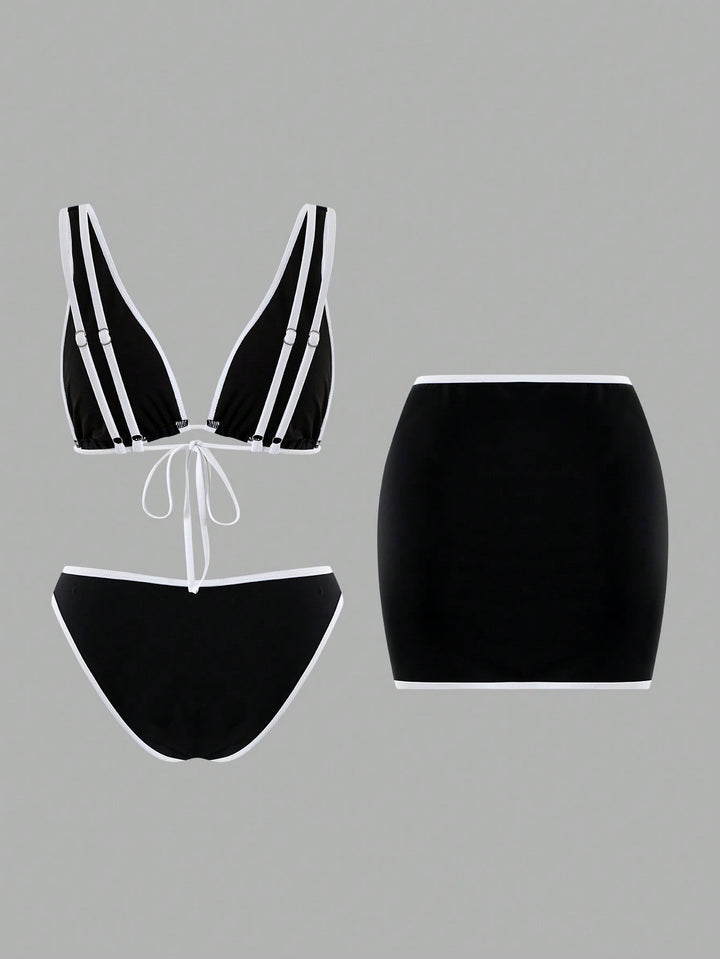 Set bikini SHEIN, negru