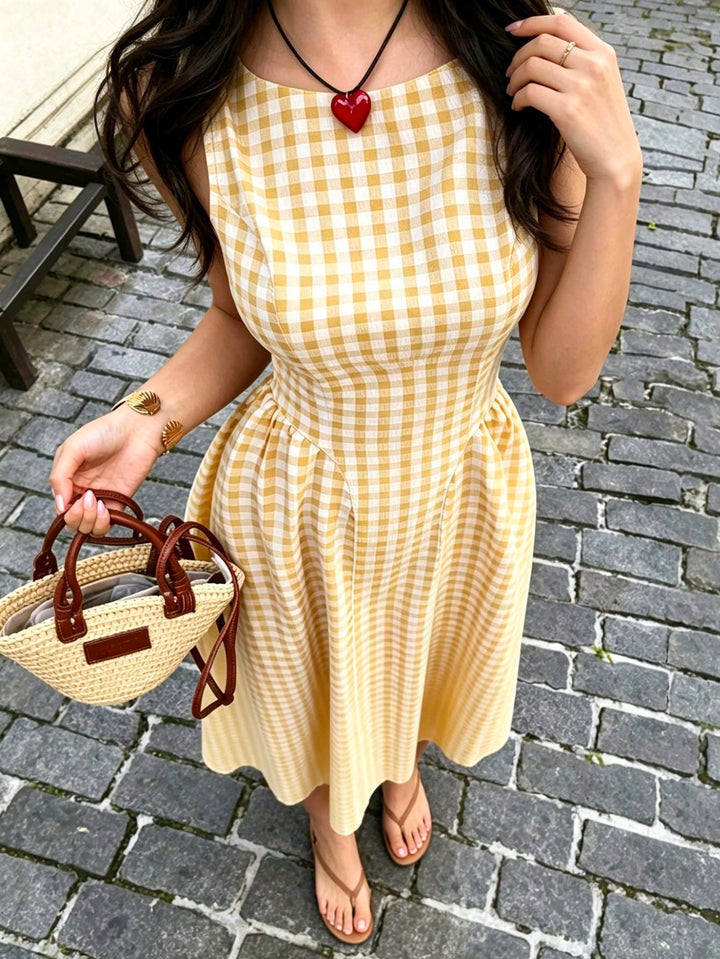 Rochie maxi SHEIN, galben