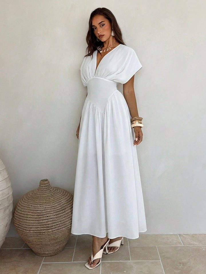 Rochie maxi SHEIN, alb