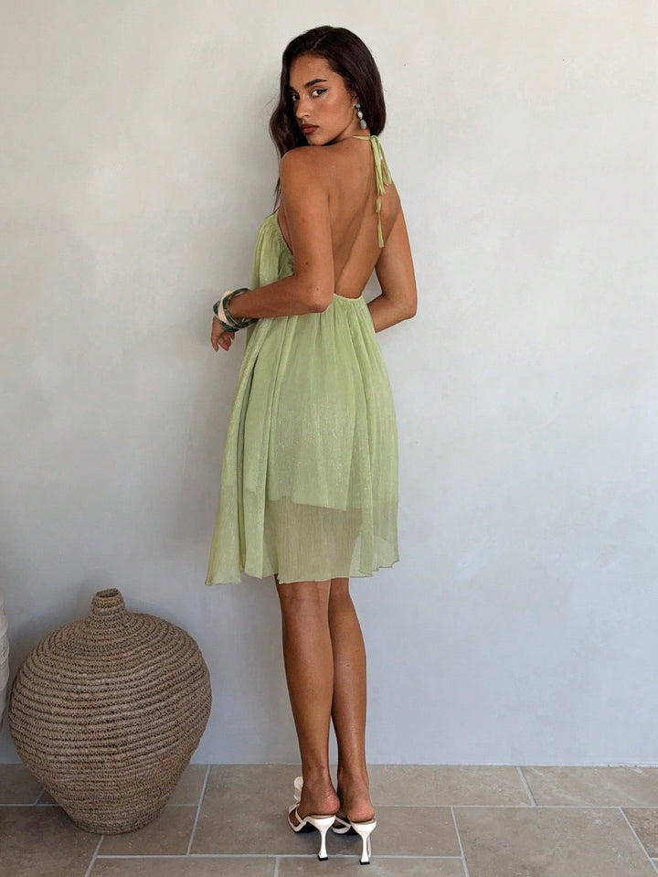 Rochie scurtă SHEIN, verde