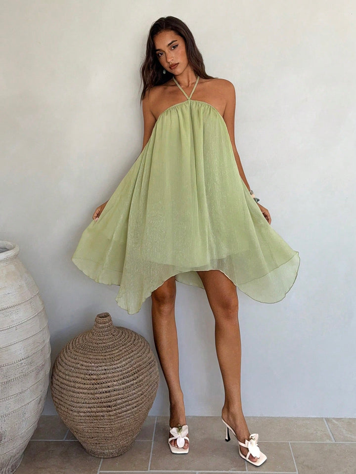 Rochie scurtă SHEIN, verde