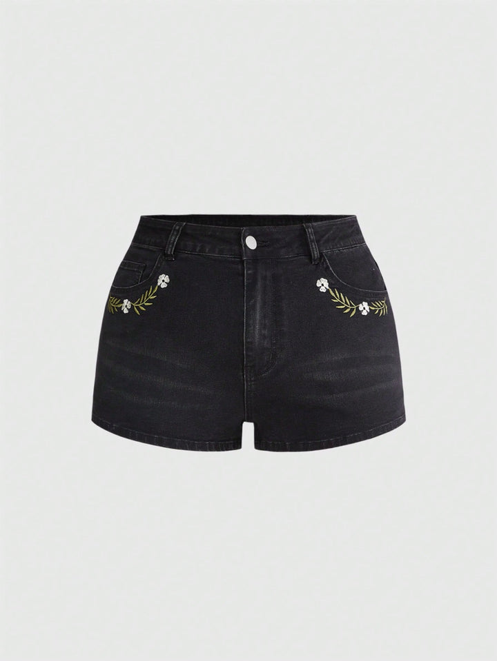 Pantaloni scurți SHEIN, negru