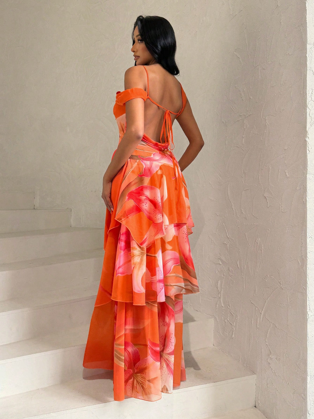 Rochie maxi SHEIN, mix culori