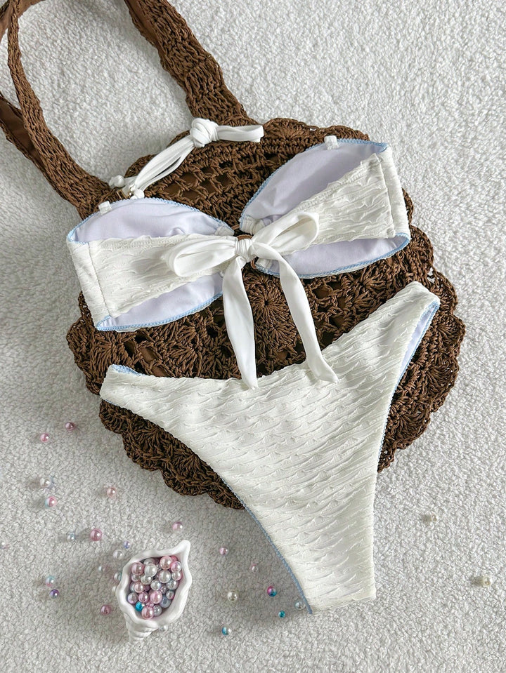 Set bikini SHEIN, alb