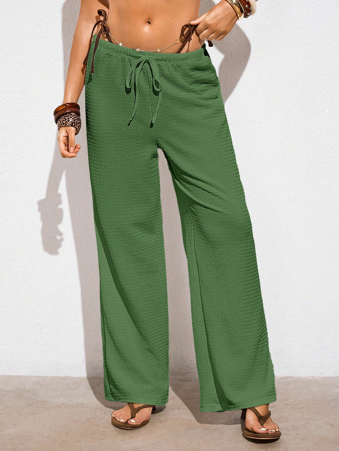 Pantaloni SHEIN, verde