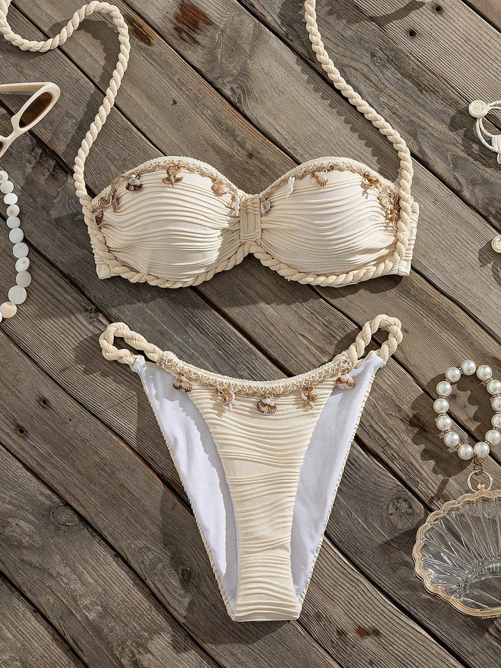 Set bikini SHEIN, bej