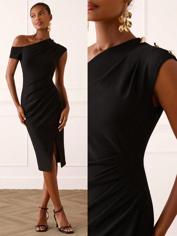 Rochie midi SHEIN, negru