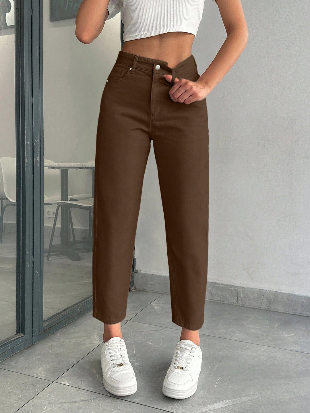 Jeans SHEIN, maro