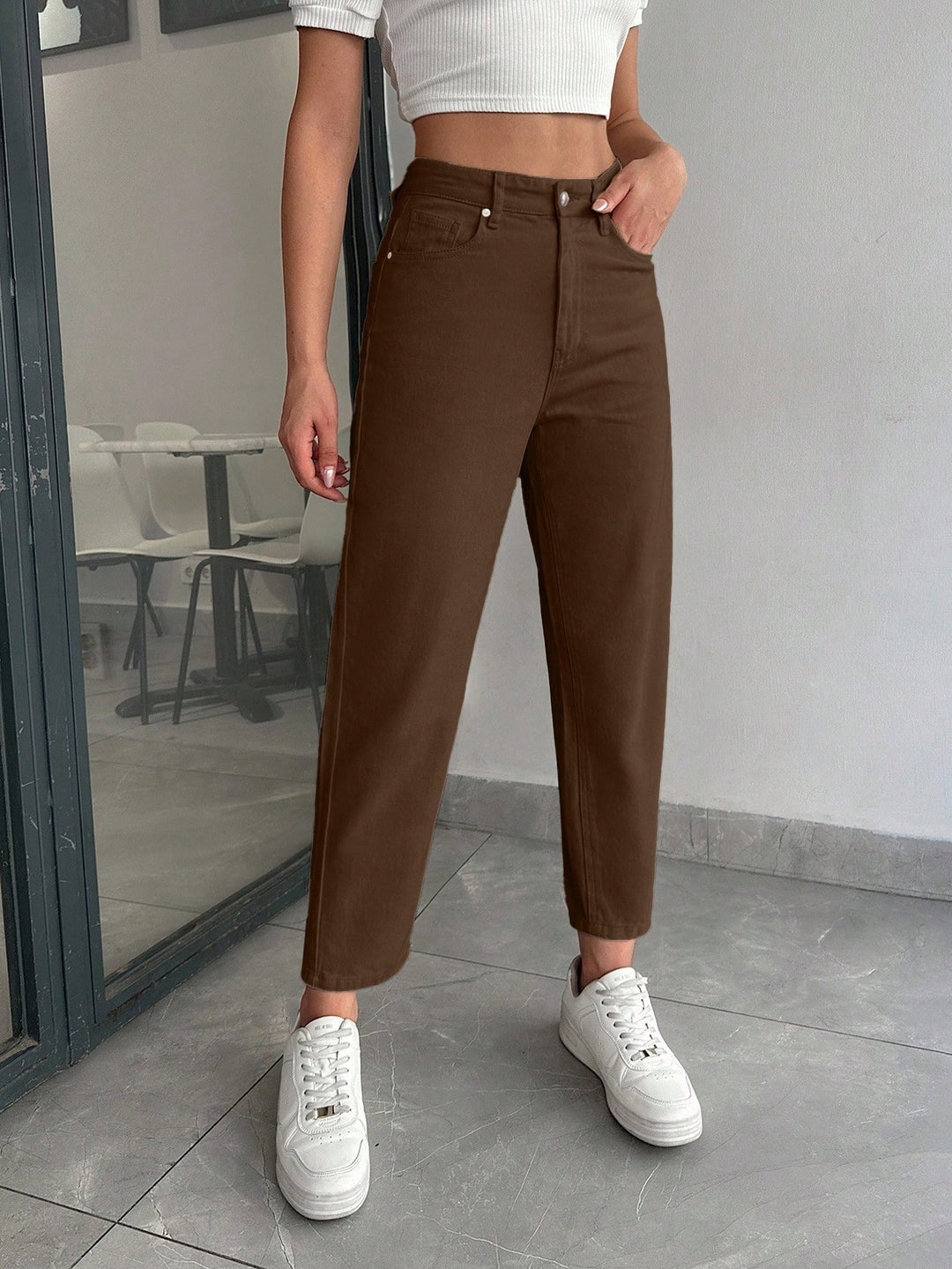 Jeans SHEIN, maro
