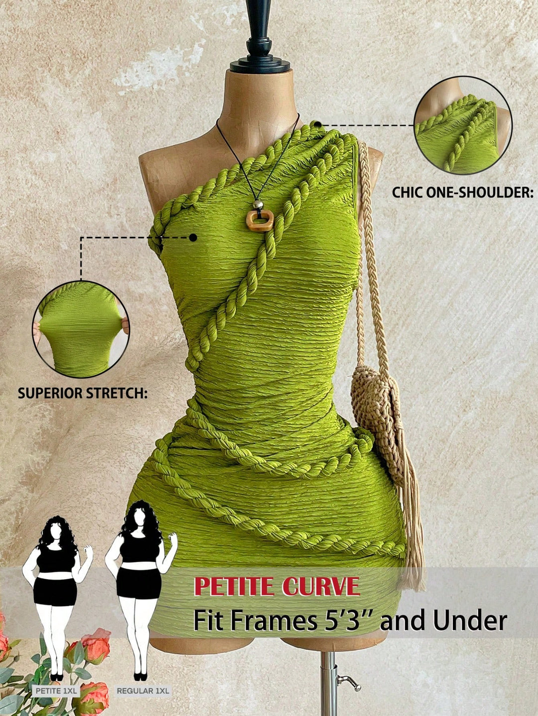 Rochie SHEIN, verde
