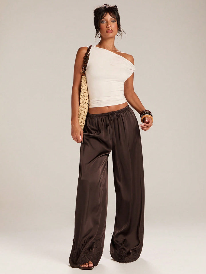 Pantaloni SHEIN, maro