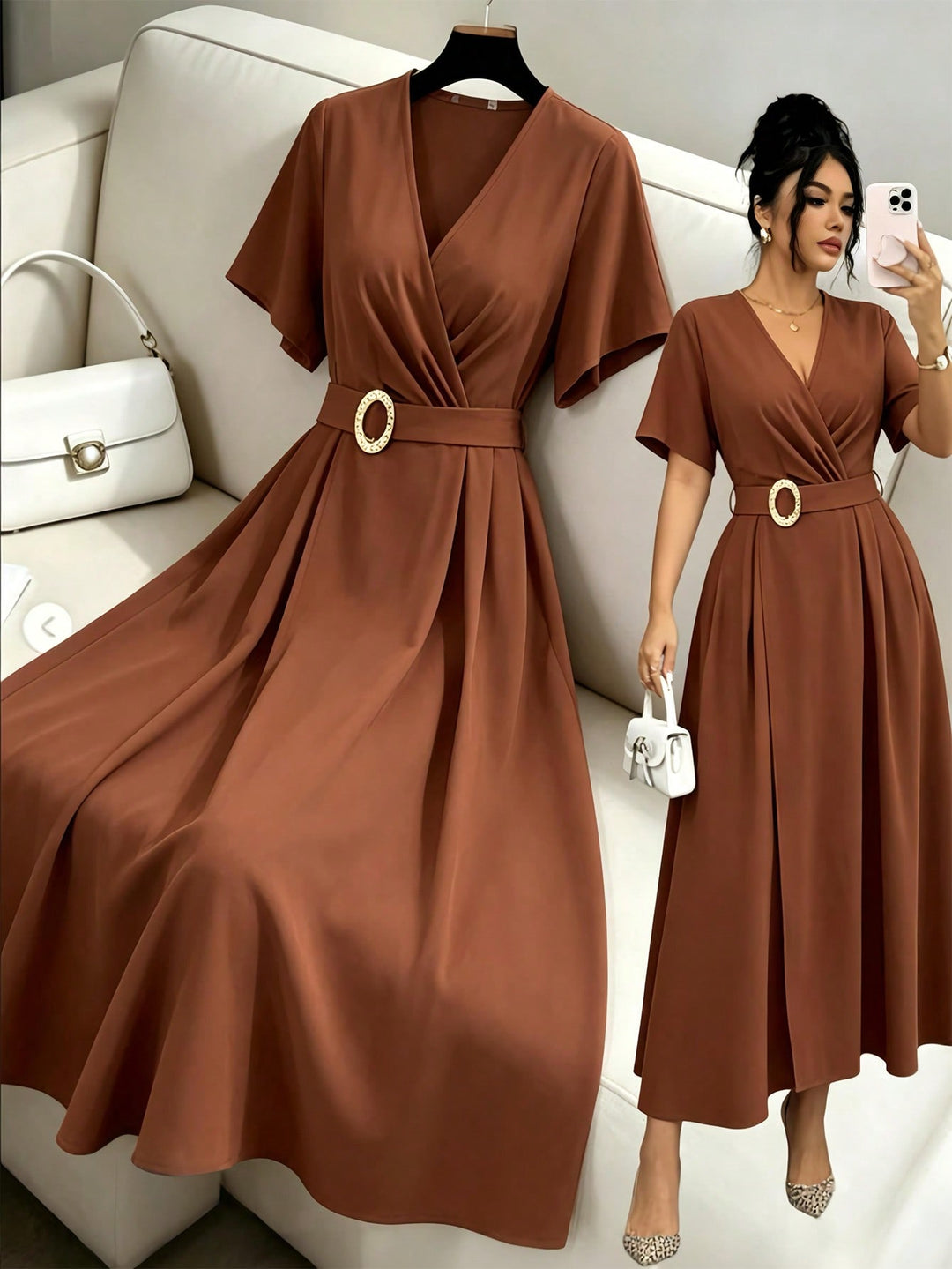 Rochie SHEIN, maro
