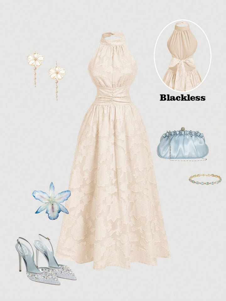 Rochie midi SHEIN, bej