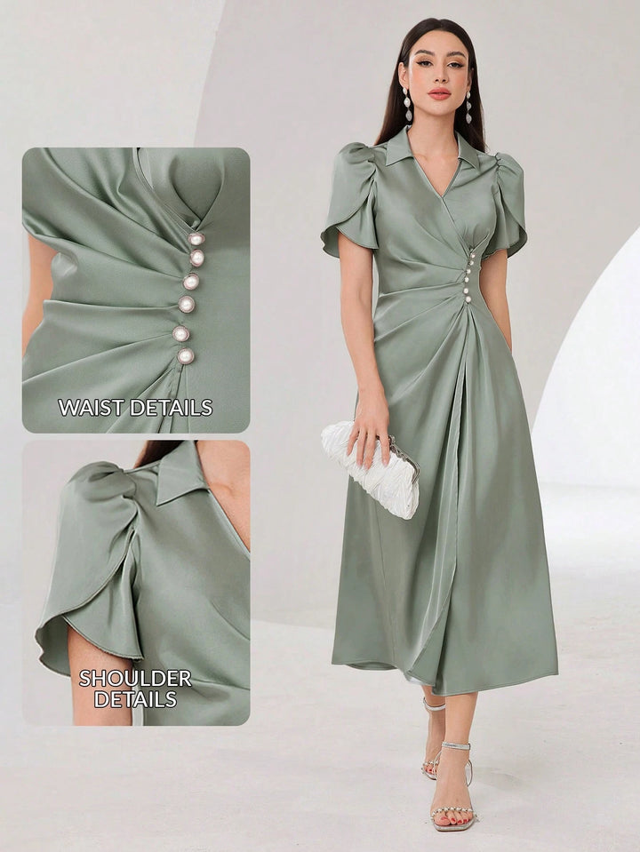 Rochie midi SHEIN, verde