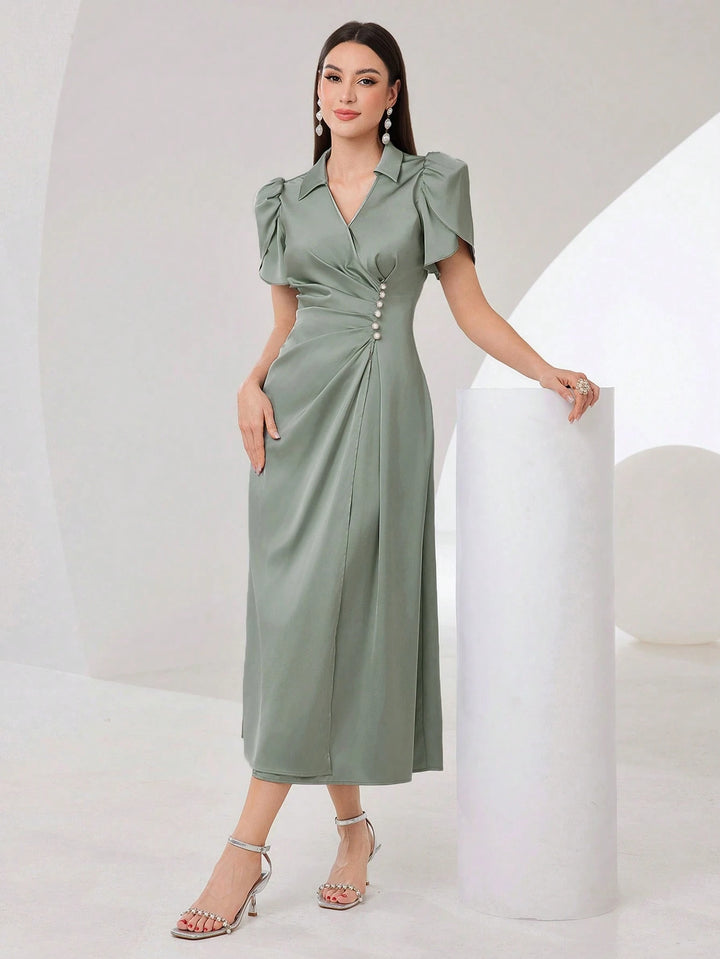 Rochie midi SHEIN, verde
