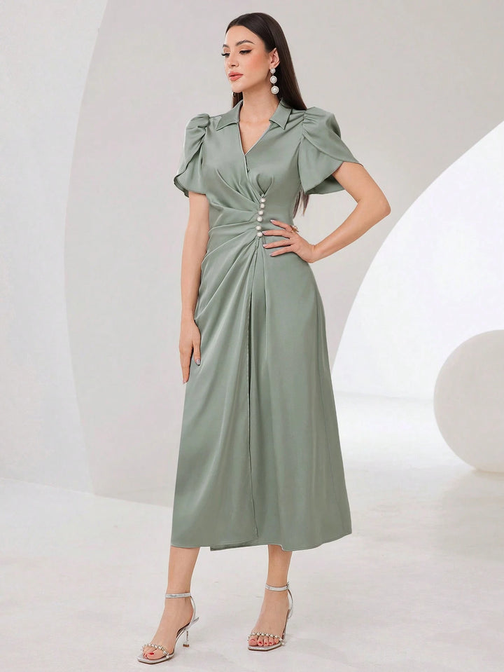 Rochie midi SHEIN, verde