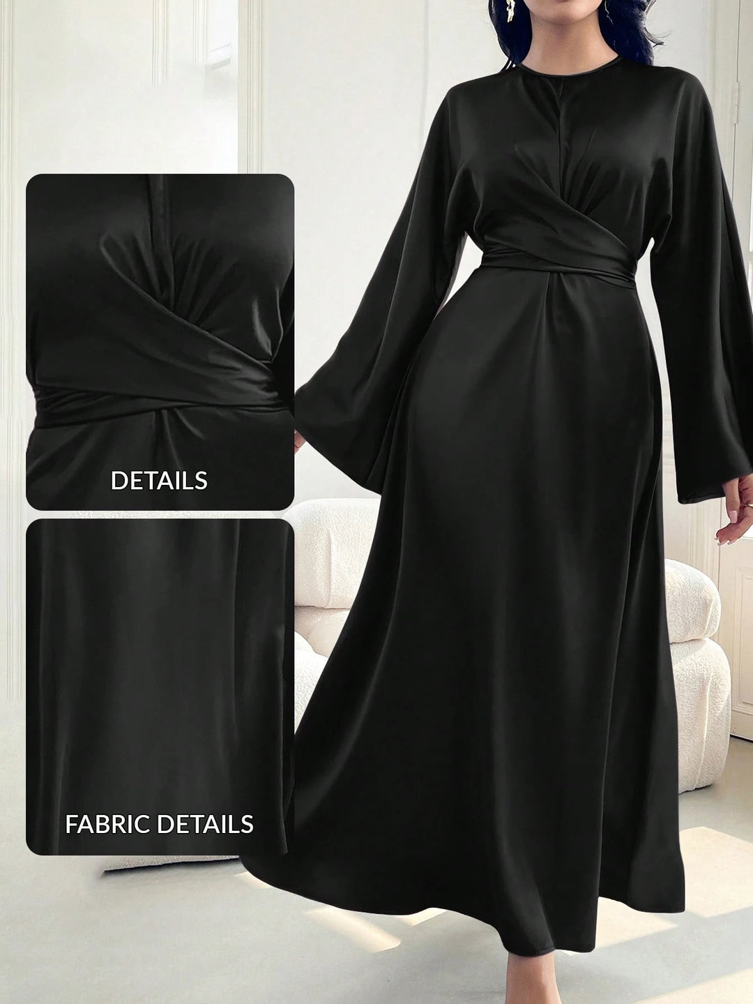 Rochie maxi SHEIN, negru