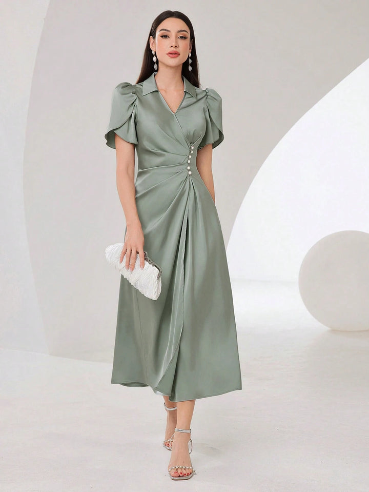 Rochie midi SHEIN, verde