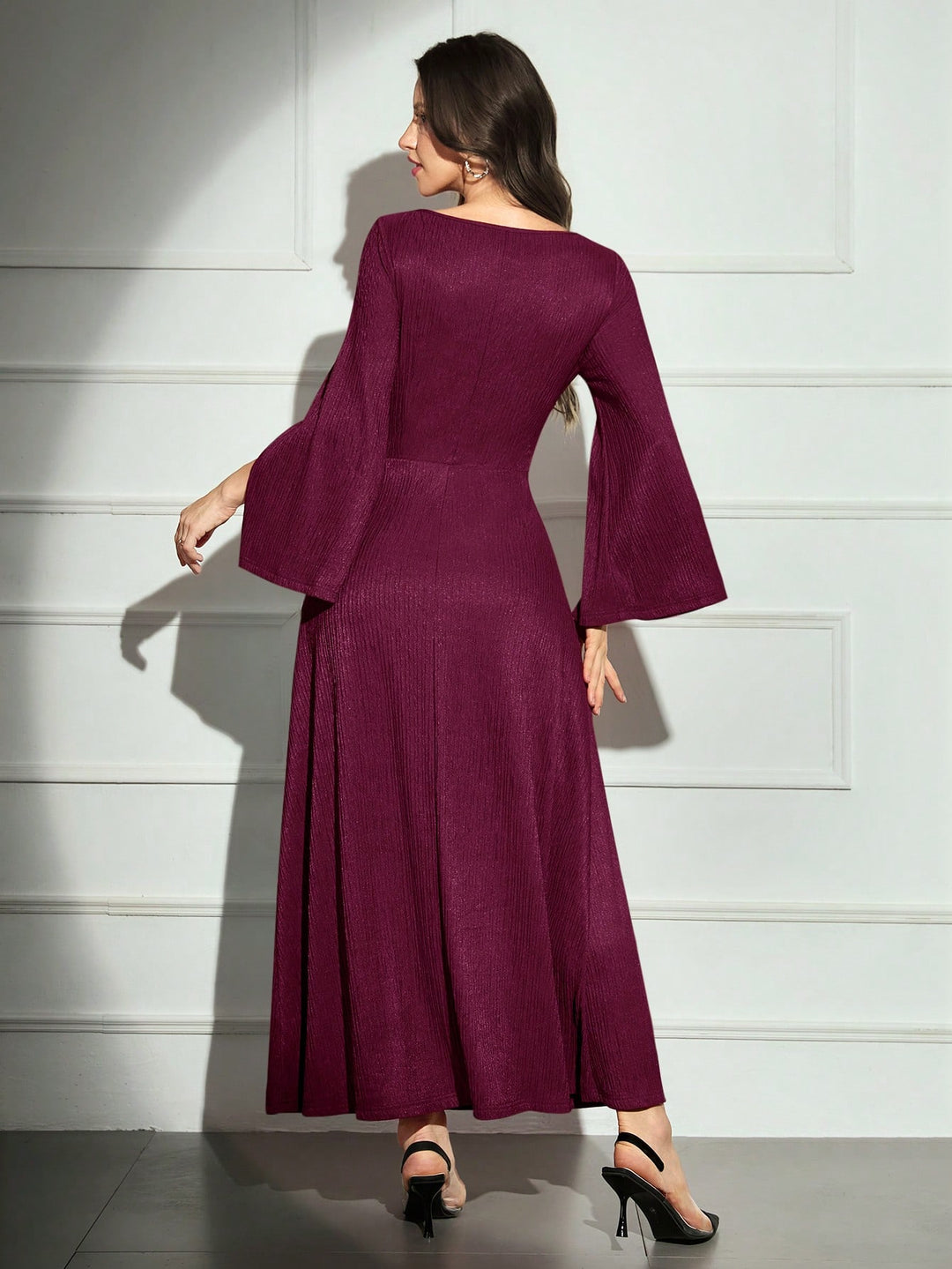 Rochie maxi SHEIN, vișiniu