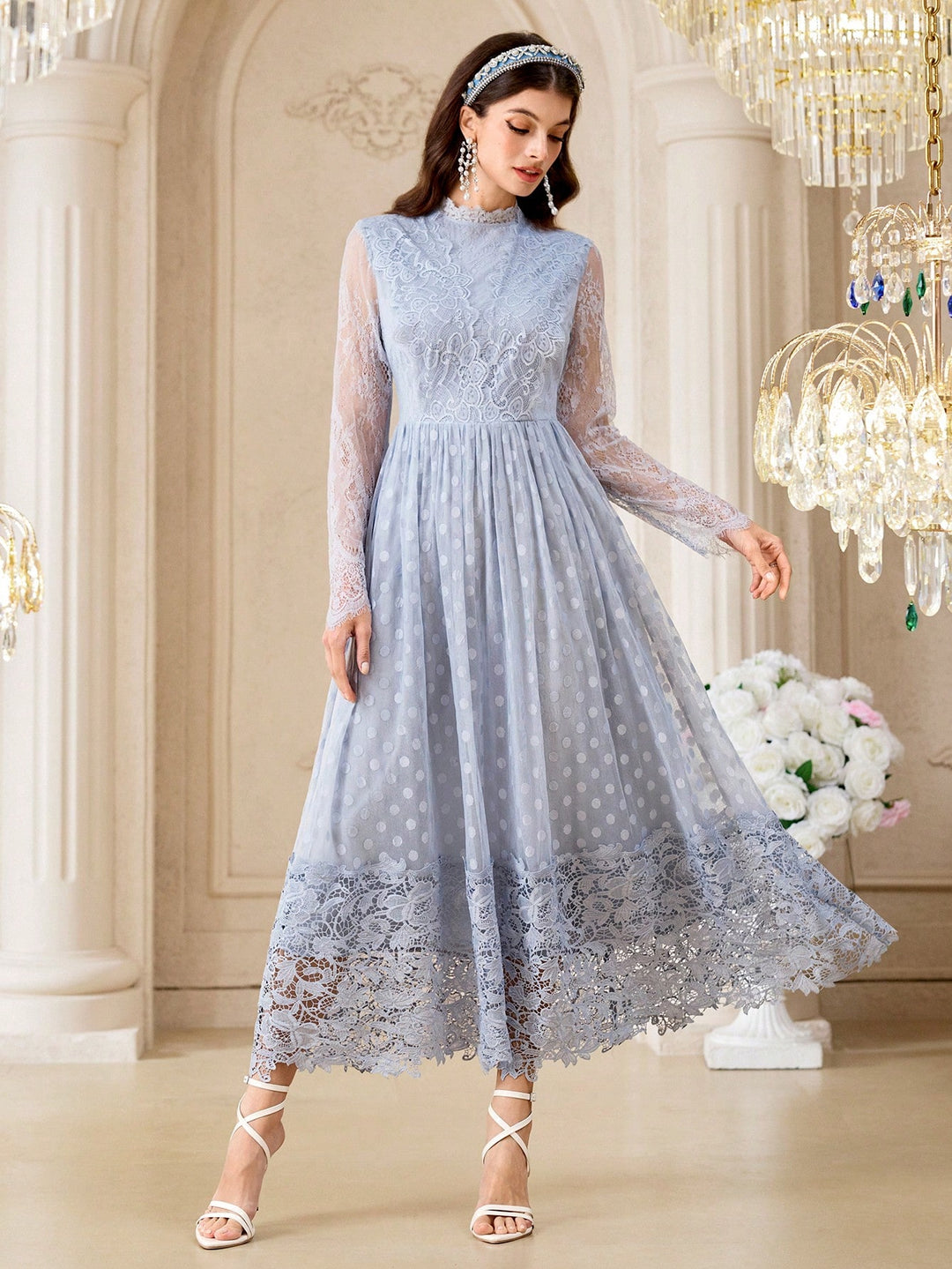 Rochie maxi SHEIN, albastru