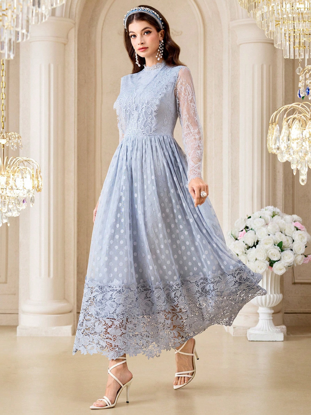 Rochie maxi SHEIN, albastru