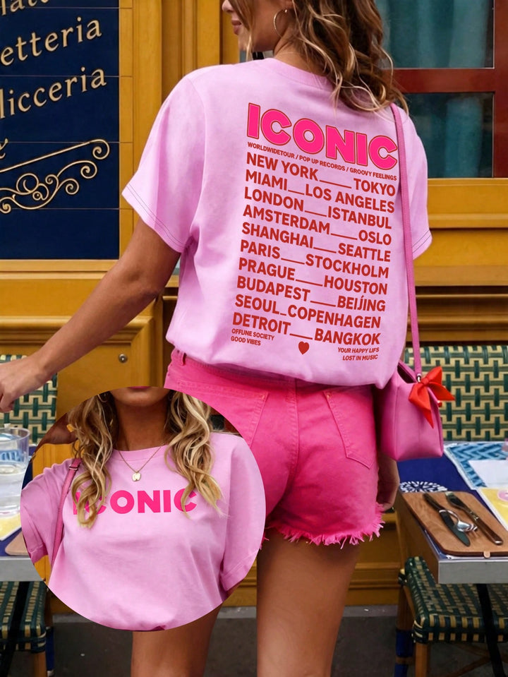 SHEIN póló, rózsaszín