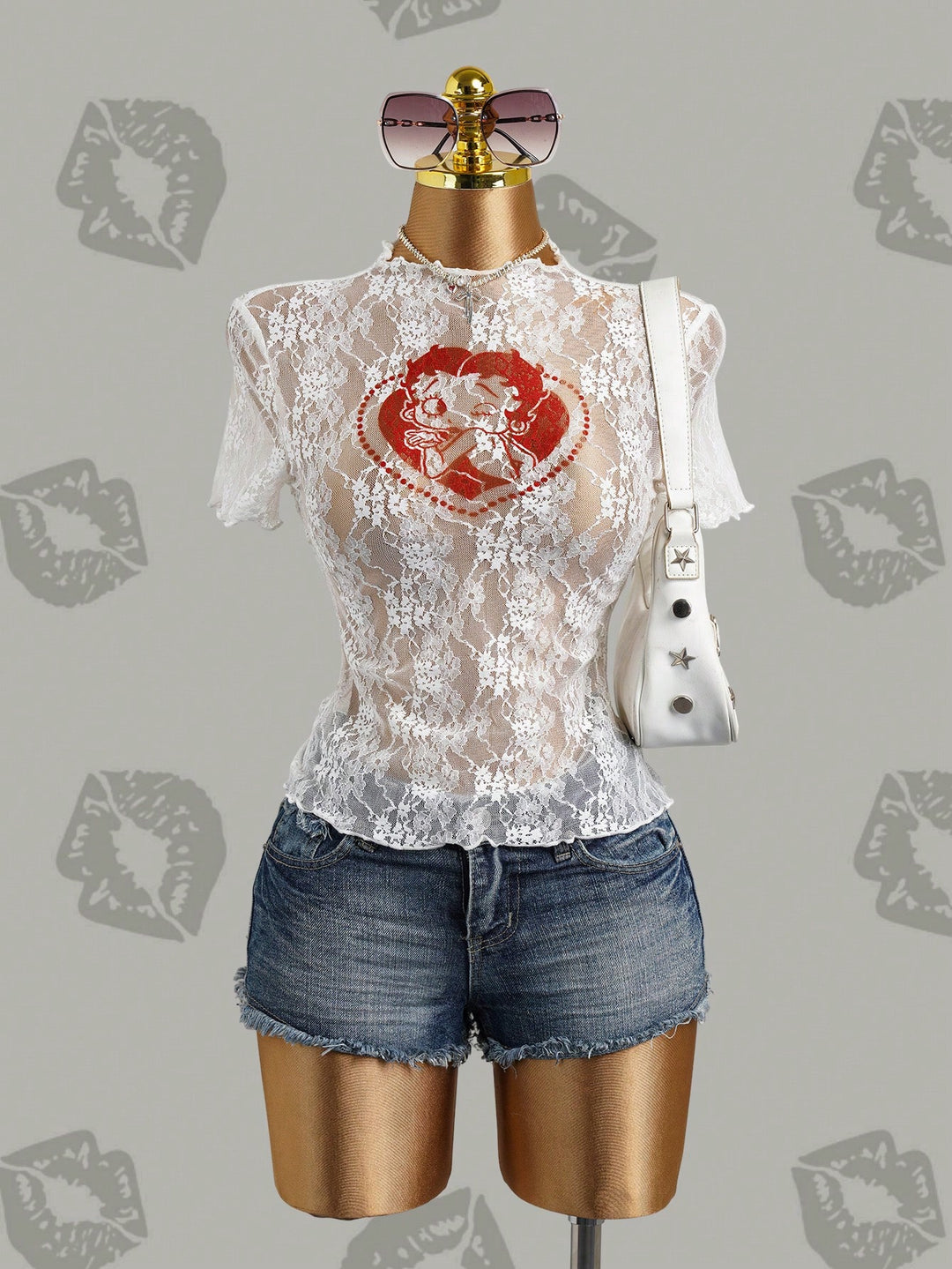 Top SHEIN, alb