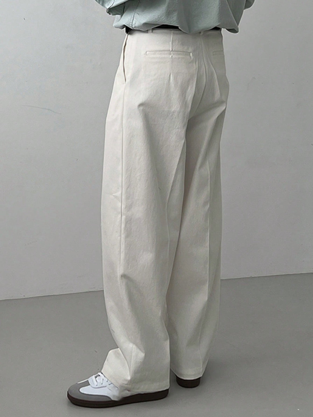Pantalon SHEIN, alb