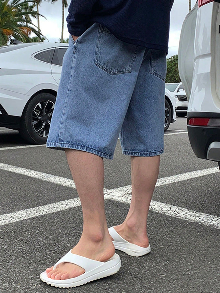 Pantaloni scurți SHEIN, albastru