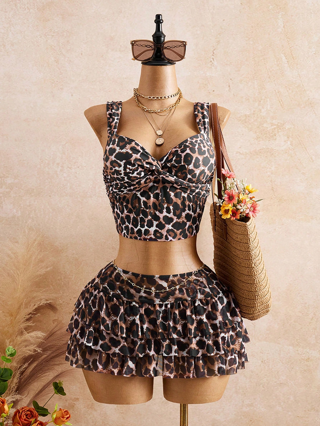 Costum de baie SHEIN, mix culori
