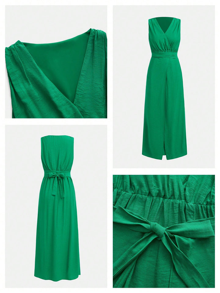 Rochie maxi SHEIN, verde