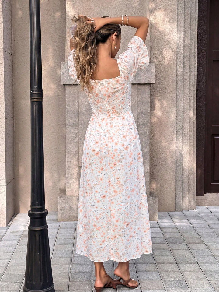 Rochie maxi SHEIN, portocaliu